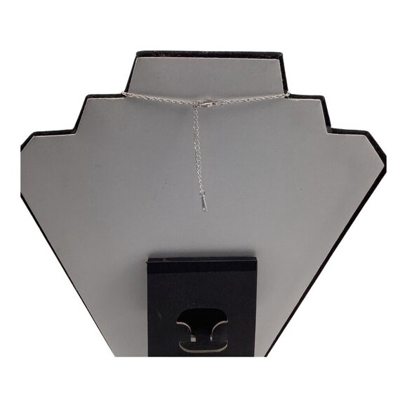 Blue Swarovski Crystal Heart Necklace W/ Silver Stars Pendant Adjustable Chain - Picture 6 of 10